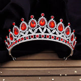 Baroque Crystal Bridal Crown Headband Queen Tiaras
