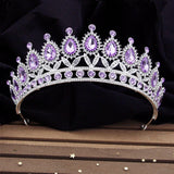 Baroque Crystal Bridal Crown Headband Queen Tiaras