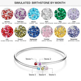 Personalized Birthstone Bracelet Fine Jewelry Anniversary Gift for Women