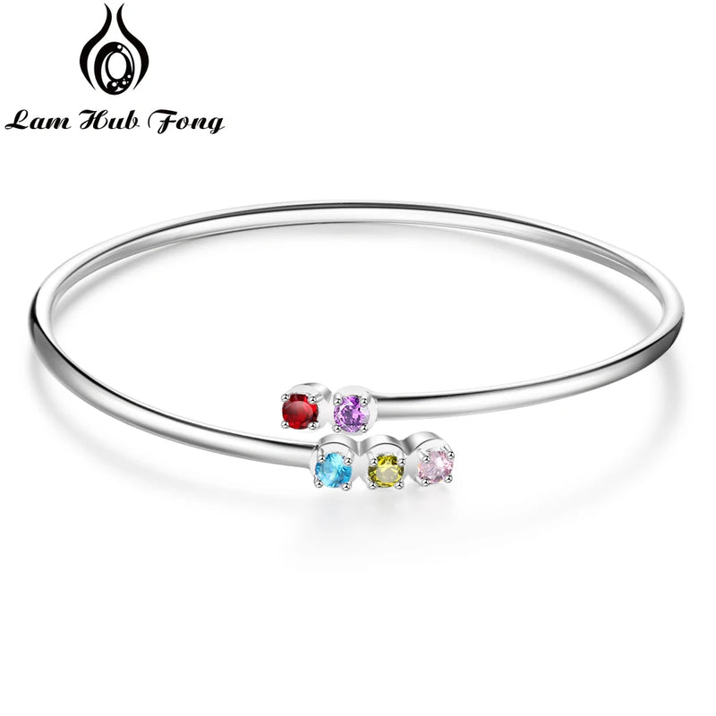 Personalized Birthstone Bracelet Fine Jewelry Anniversary Gift for Women