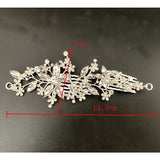 Silver Crystal Wedding Crown Diamond Bridal Headwear