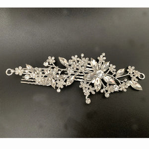 Silver Crystal Wedding Crown Diamond Bridal Headwear