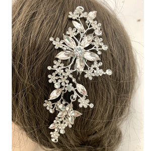 Silver Crystal Wedding Crown Diamond Bridal Headwear