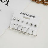 Vintage Butterfly Hoop Earrings Set for Women Girls