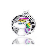 Enamel Charm Circular Beads for Bracelets Jewelry Making