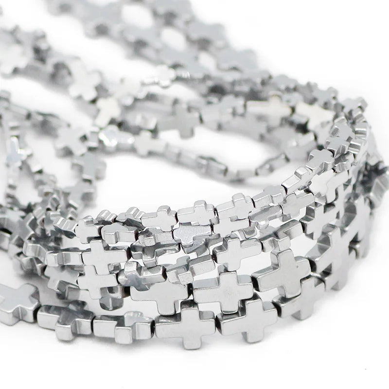 Jesus Shape Hematite Stone Spacer Beads for DIY Jewelry Making