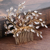 Silver Crystal Bridal Hair Clip Wedding Hair Accessories