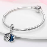 Silver Starry Sky Series Bracelet Necklace Charms DIY Jewelry Pendants