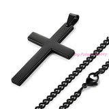 Silver Cross Necklace for Women Stainless Steel Jewelry