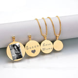 Silver Rose Necklace & Pendant Engravable Charm Pendant Necklace