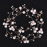 Silver Tiara Hair Jewelry Flower Pearl Bride Headbands Bridal Wedding Hair Acces