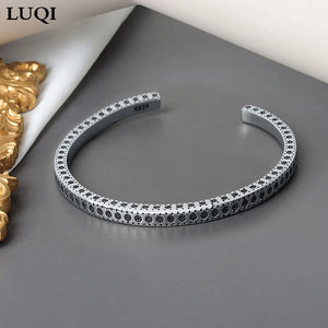Hand-engraved Wind Race Style Square Bracelet Couple Gift