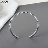 Hand-engraved Wind Race Style Square Bracelet Couple Gift