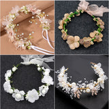 Silver Pearl Flower Headband Bridal Wedding Crown Hair Accessories