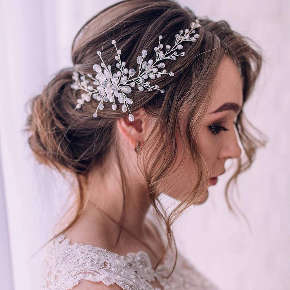 Crystal Headband for Bride Women Wedding Hairband