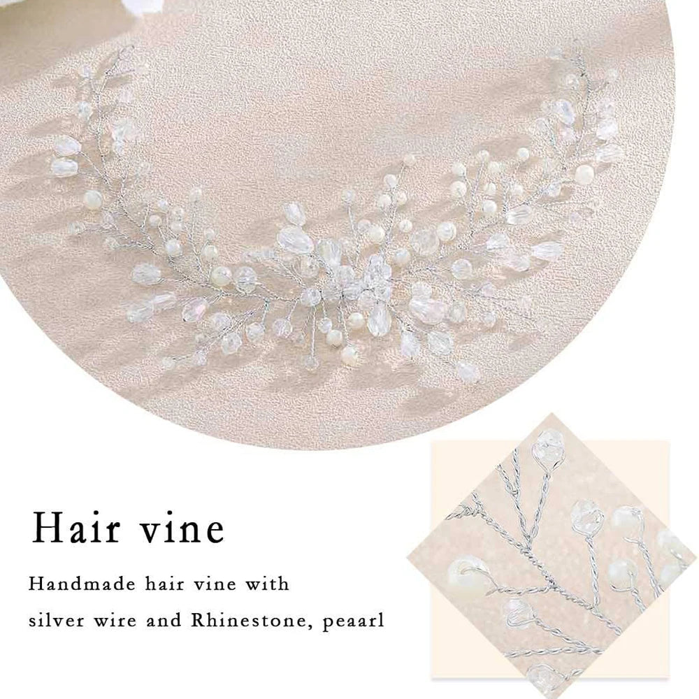 Crystal Headband for Bride Women Wedding Hairband