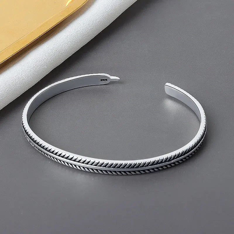 Vintage Feather Charm Bracelet &Bangle For Women Jewelry