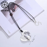 Silver Heart Pendant Necklace Women Choker Suspension