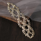 Silver Crystal Headband Tiara For Women Bride Wedding Hair Accessories