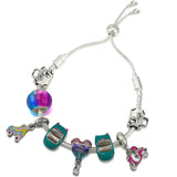 Silver Family Tree Beads Charm Bracelet with DIY Bracelets for Women