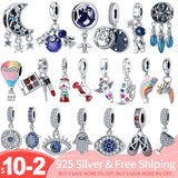 Silver Milky Way Starry Sky Charm Bead Fit Bracelet Necklace