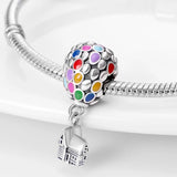 Silver Milky Way Starry Sky Charm Bead Fit Bracelet Necklace
