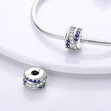 Silver Moon Star Clip Charms for Snake Chain Bracelet DIY Heart Dangle