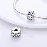 Silver Moon Star Clip Charms for Snake Chain Bracelet DIY Heart Dangle