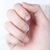 Silver Nail Hoop Earrings CZ Small Jewelry