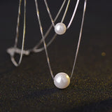 Double Layer Freshwater Pearl Choker Necklace for Women