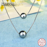 Double Layer Freshwater Pearl Choker Necklace for Women
