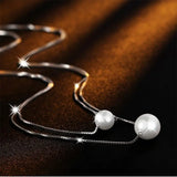 Double Layer Chain Pearl Choker Necklace for Women