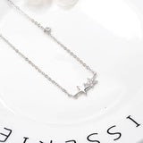 Star Choker Necklace Cubic Zirconia Fine Jewelry Bijoux