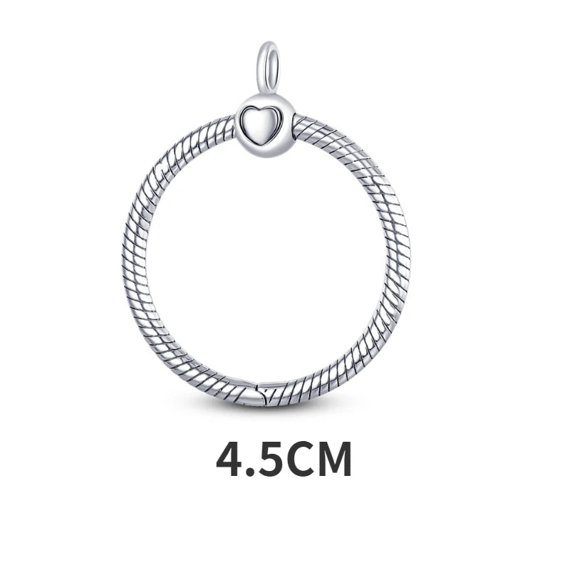 Silver O Pendant with Pave O Pendant Dangle Charm