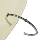 Silver Open Bracelet Bangle Cuff Stainless Steel Jewelry