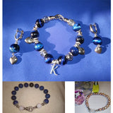 Silver Pearl Bracelet Single Buckle Clasp Women Wedding DIY