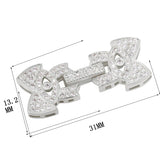 Silver Pearl Bracelet Single Buckle Clasp Women Wedding DIY