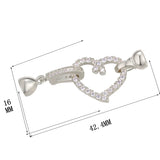 Silver Pearl Bracelet Single Buckle Clasp Women Wedding DIY