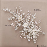 Crystal Wedding Flower Hair Clip for Women