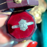 Silver Princess Cut Zirconia Rings for Women