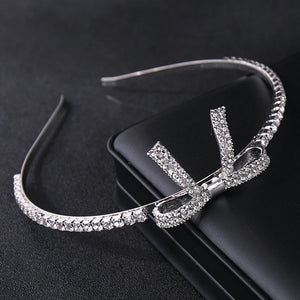 Silver Rhinestone Wedding Hair Ornaments Crystal Tiara Crown Bridal Hairband