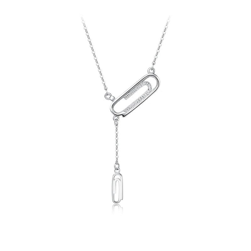 Silver Rose Pendant Necklace Women Fine Jewelry Party Gift