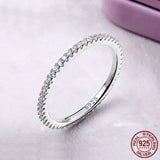 Small Zirconia Stacking Wedding Band Fine Jewelry R094