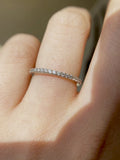 Small Zirconia Stacking Wedding Band Fine Jewelry R094