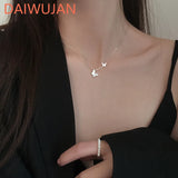 Silver Butterfly Charm Choker Necklace Female Animal Clavicle Chain