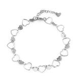 Silver Stainless Steel Anklet For Women Metal Chain Anklets Bracelet