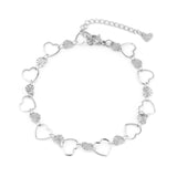 Silver Stainless Steel Anklet For Women Metal Chain Anklets Bracelet