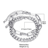 Silver Stainless Steel Anklet Beach Ankle Bracelet Foot Jewelry Gift