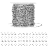 Stainless Steel Cable Chain With Lobster Clasps And Jump Rings