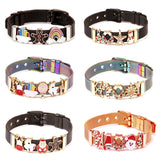 Silver Mesh Bracelet Crystal Santa Charms